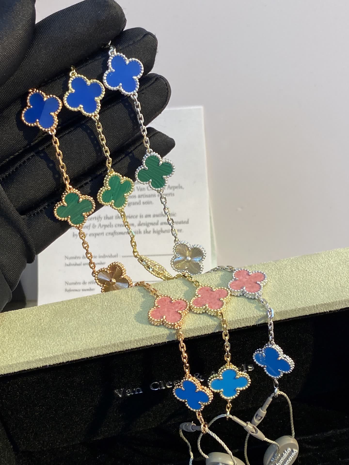 Van Cleef & Arpels Alhambra Multicolor Enamel Bracelet